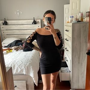 Mini black dress